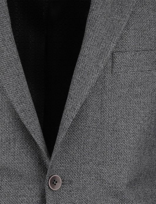 Dressler Colbert Grijs wol geweven stof borstzak