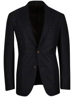 Dressler lamswol Dressler colbert navy geruit