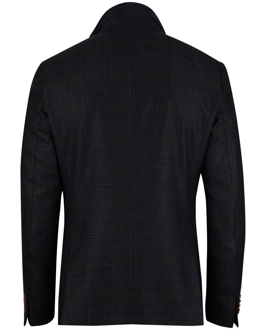 lamswol Dressler colbert navy geruit