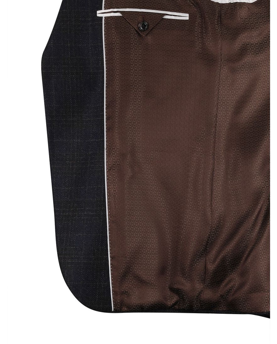 lamswol Dressler colbert navy geruit