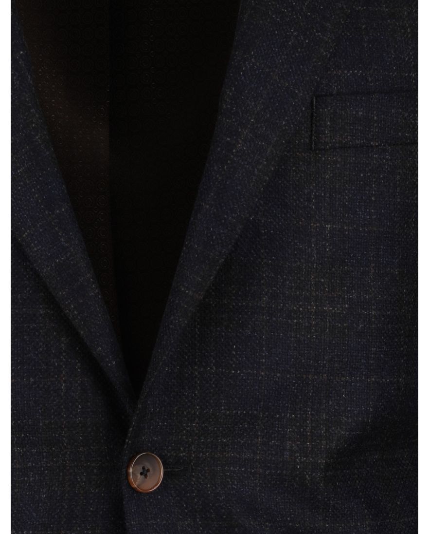 lamswol Dressler colbert navy geruit