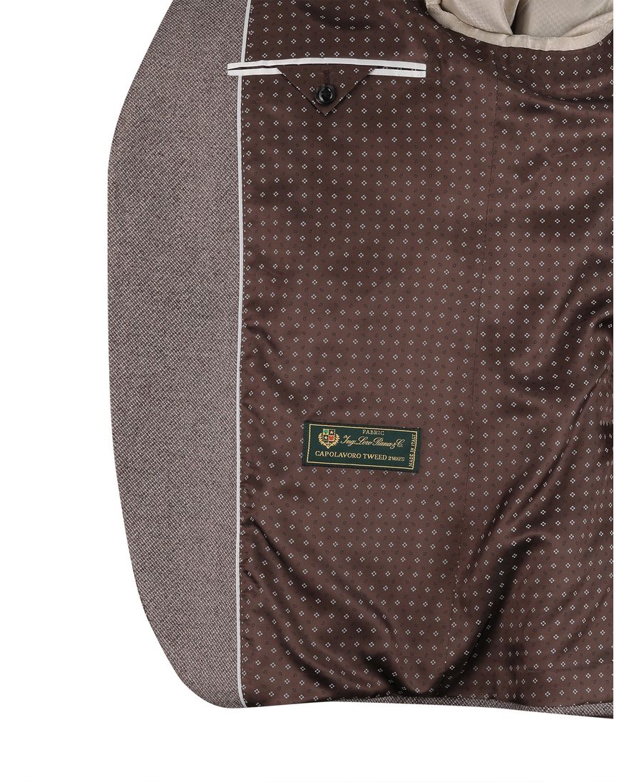 Dressler colbert bruin geprint