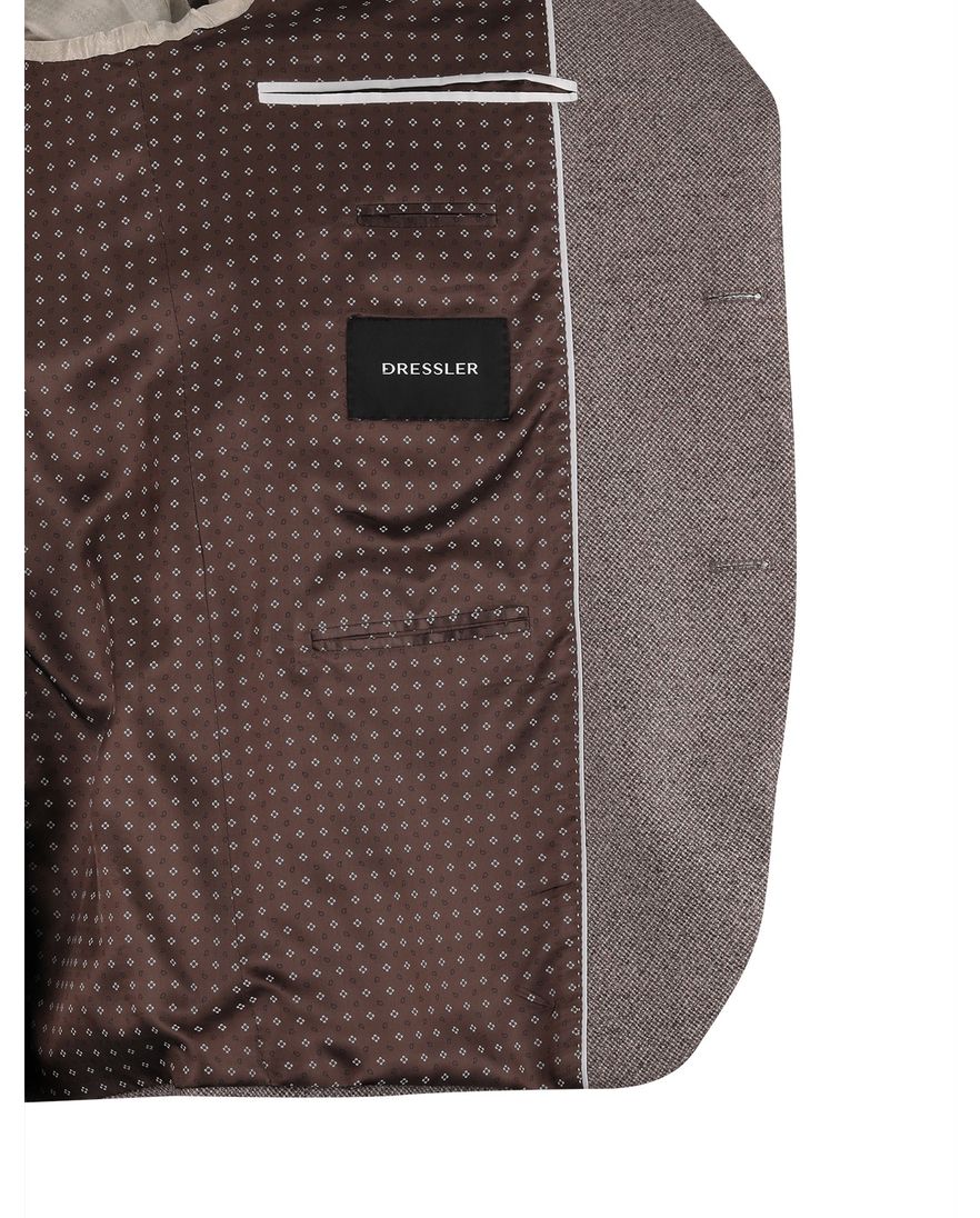 Dressler colbert bruin geprint