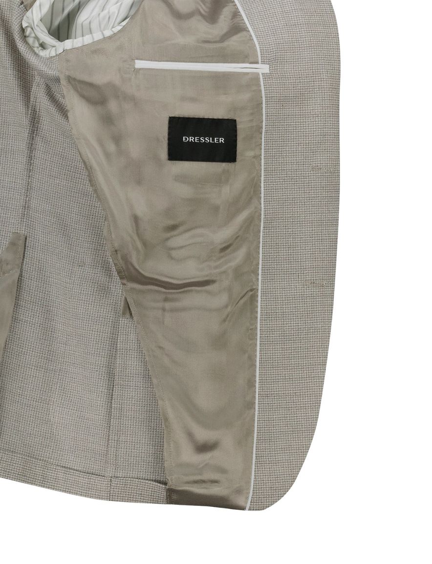 Dressler colberts beige geruit