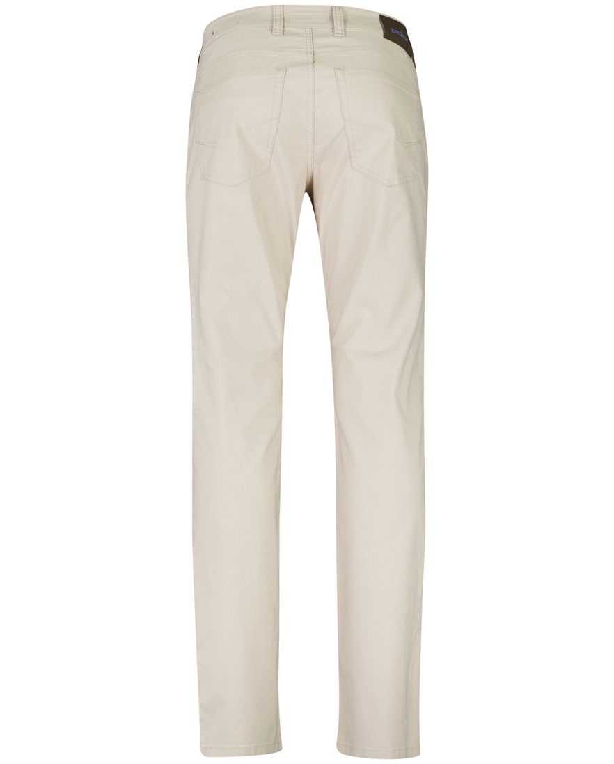 Gardeur Pantalon Bill 5-pocket creme katoen effen