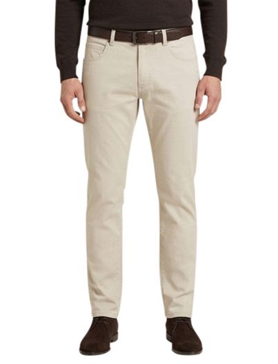 Gardeur Gardeur Pantalon Bill 5-pocket creme katoen effen
