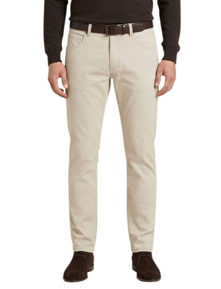 Gardeur Pantalon Bill 5-pocket creme katoen elastaan