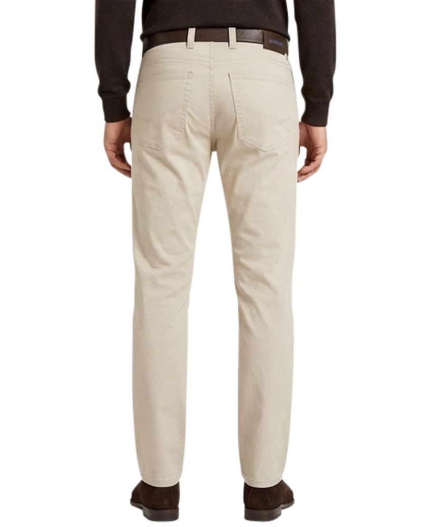 Gardeur Pantalon Bill 5-pocket creme katoen elastaan