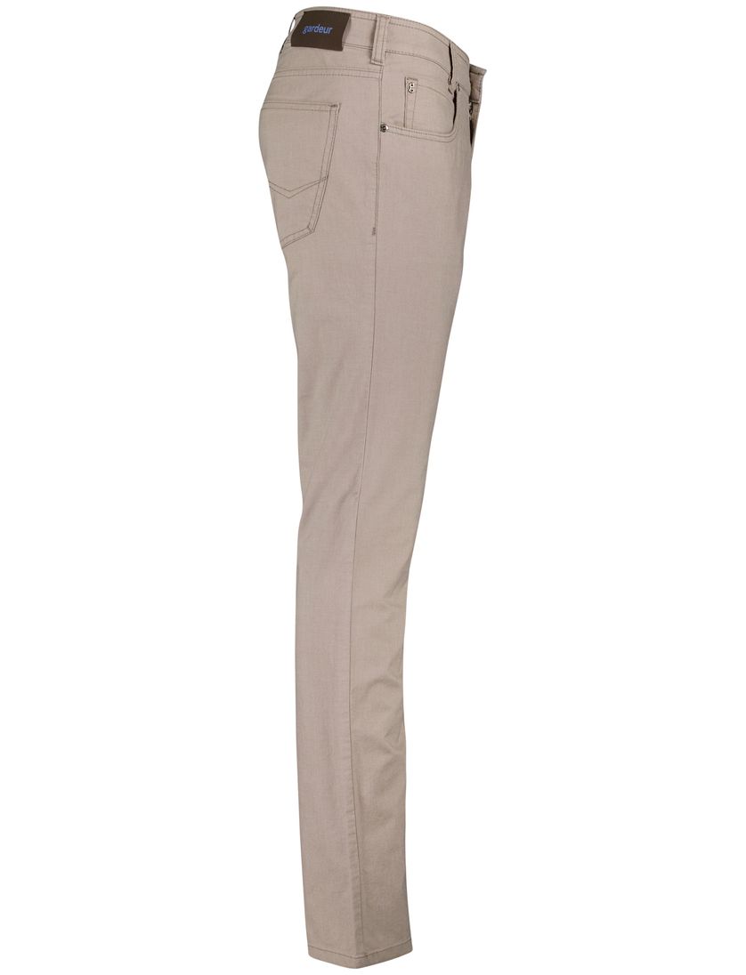 Gardeur Pantalon Bill beige katoen 5-p