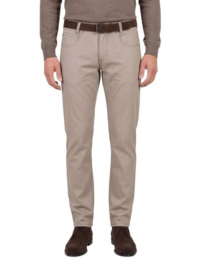 Gardeur Gardeur Pantalon Bill 5-pocket beige katoen effen