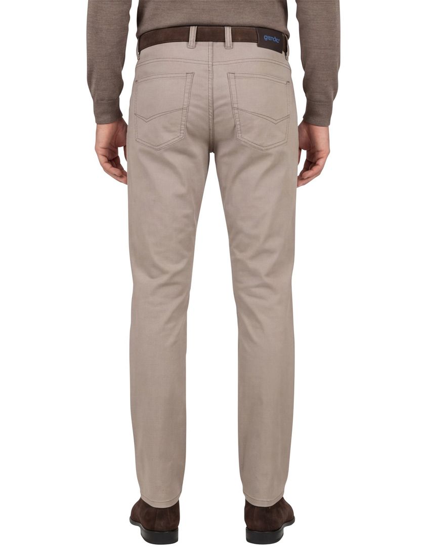 Gardeur Pantalon Bill beige katoen 5-p