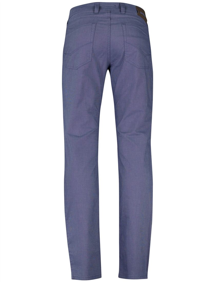 Gardeur Pantalon Bill 5-pocket blauw katoen zonder omslag