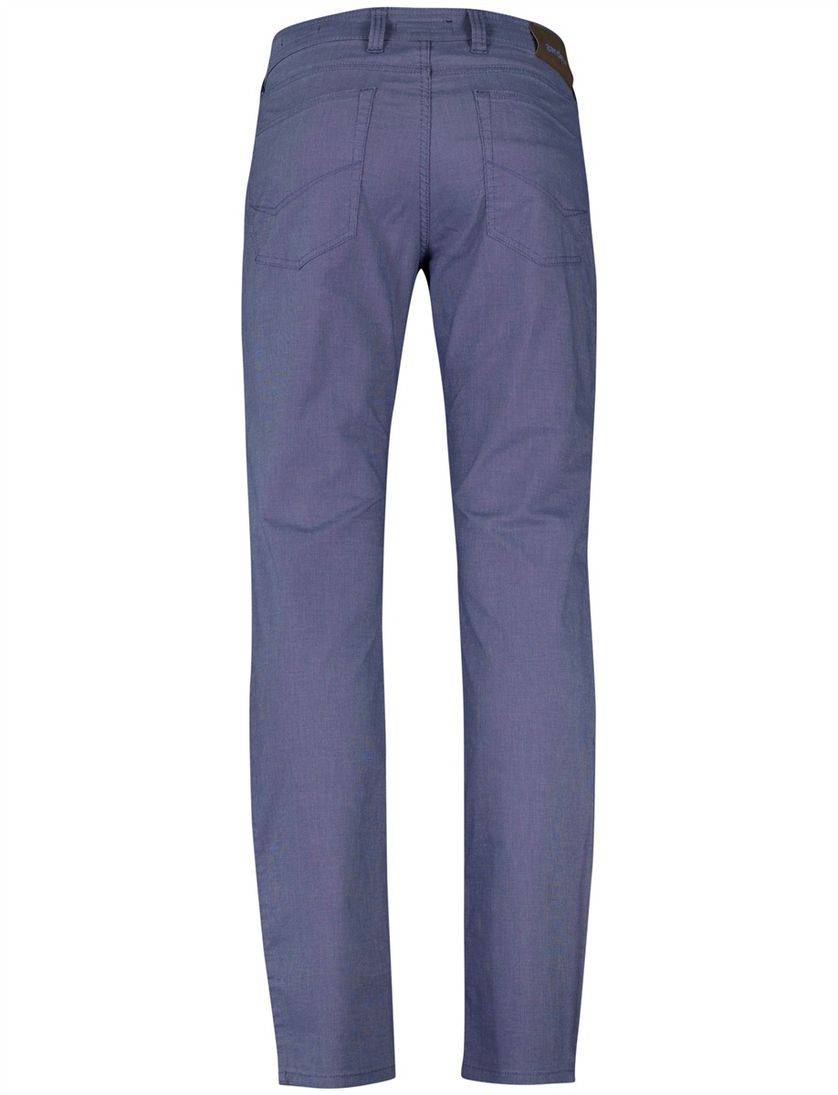 Gardeur Pantalon Bill 5-pocket blauw katoen zonder omslag