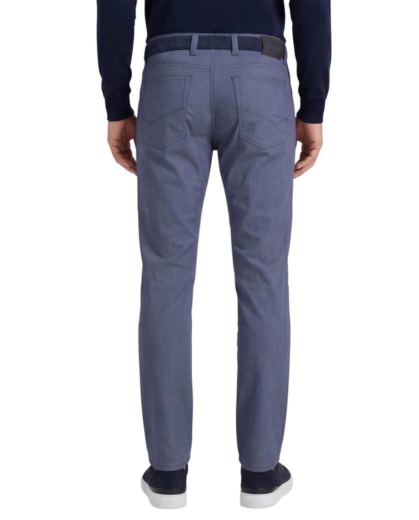 Gardeur Pantalon Bill 5-pocket blauw katoen zonder omslag