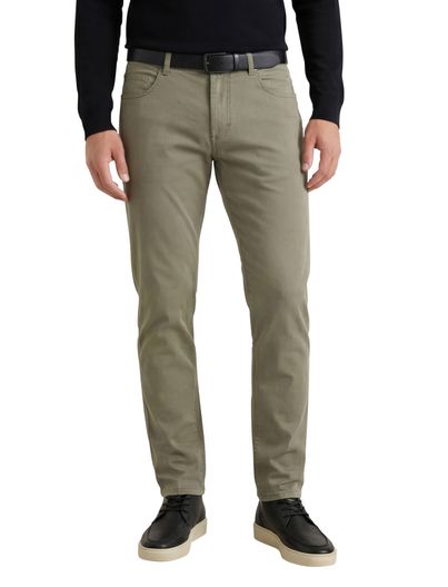 Gardeur Gardeur Pantalon Bill 5-pocket groen katoen effen