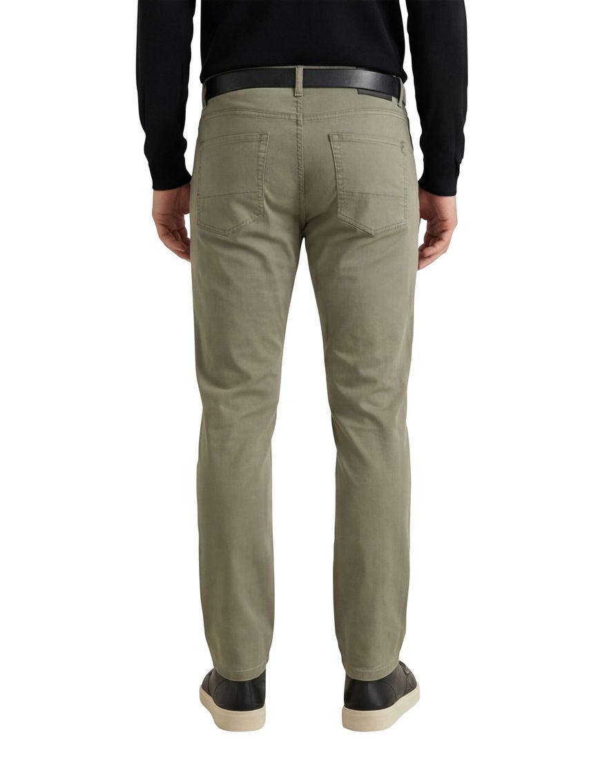 Gardeur Pantalon Bill 5-pocket groen katoen effen