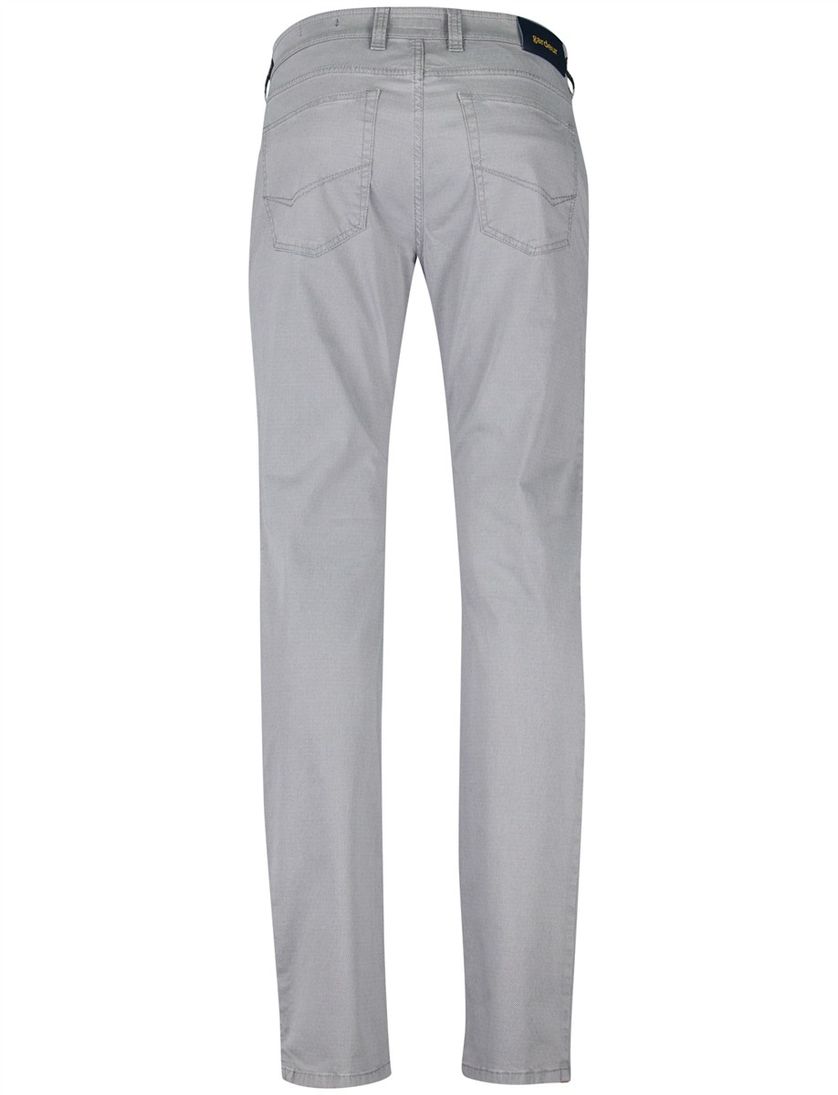 Gardeur Pantalon Bill 5-pocket grijs katoen elastaan