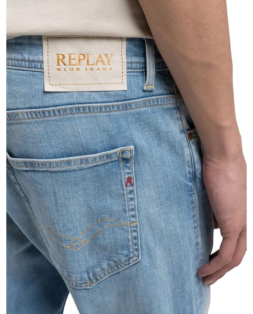 Replay jeans lichtblauw straight fit Grover