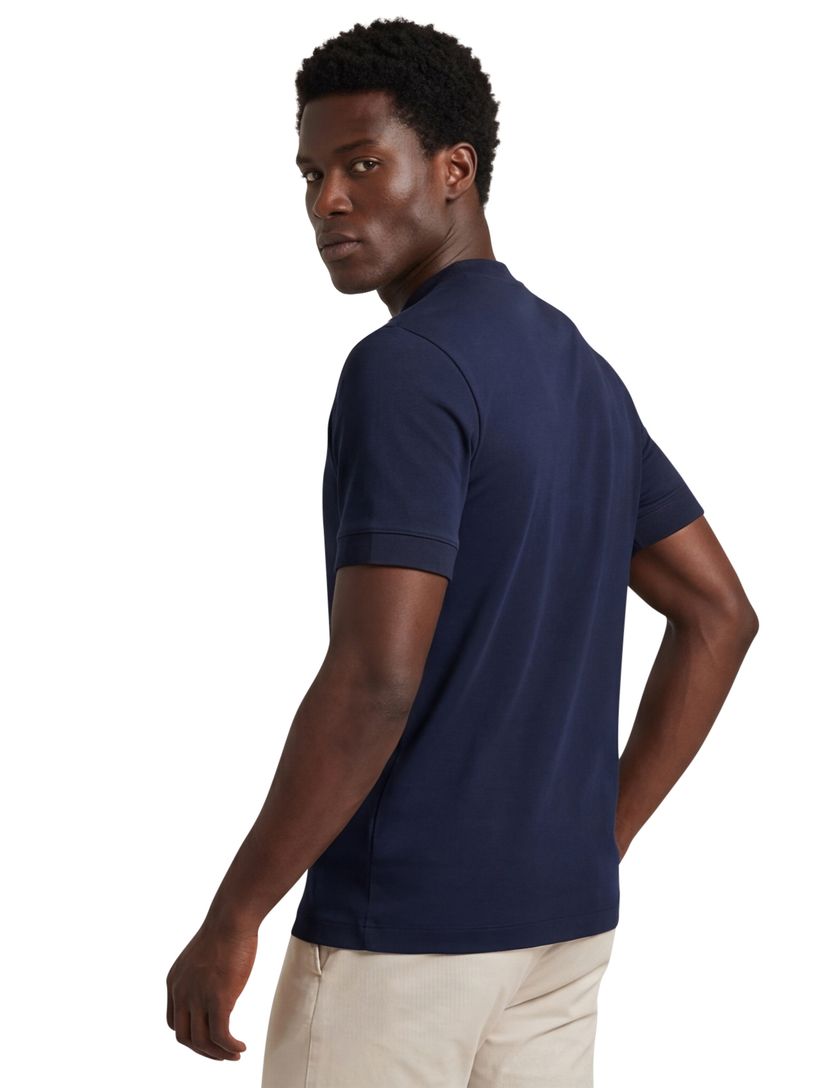 t-shirt Boss Black donkerblauw katoen