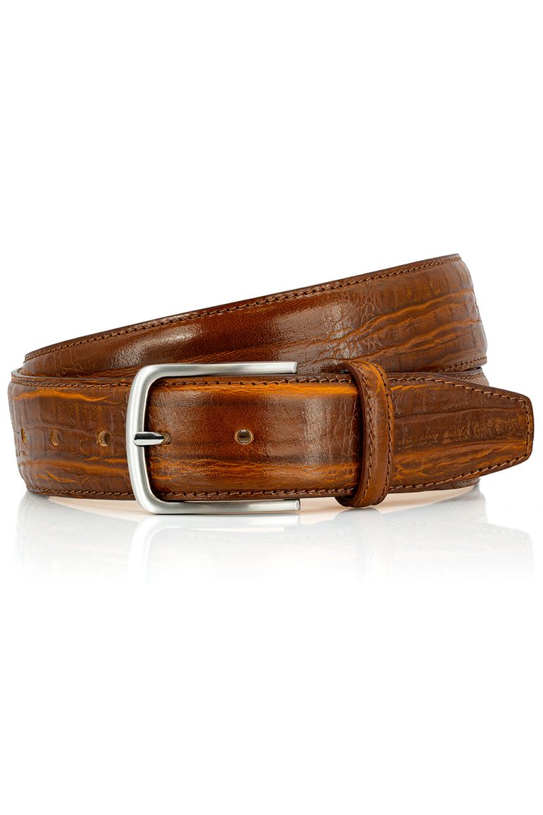 Lindenmann riem leer cognac