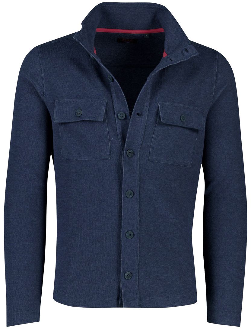 NZA overshirt donkerblauw katoen