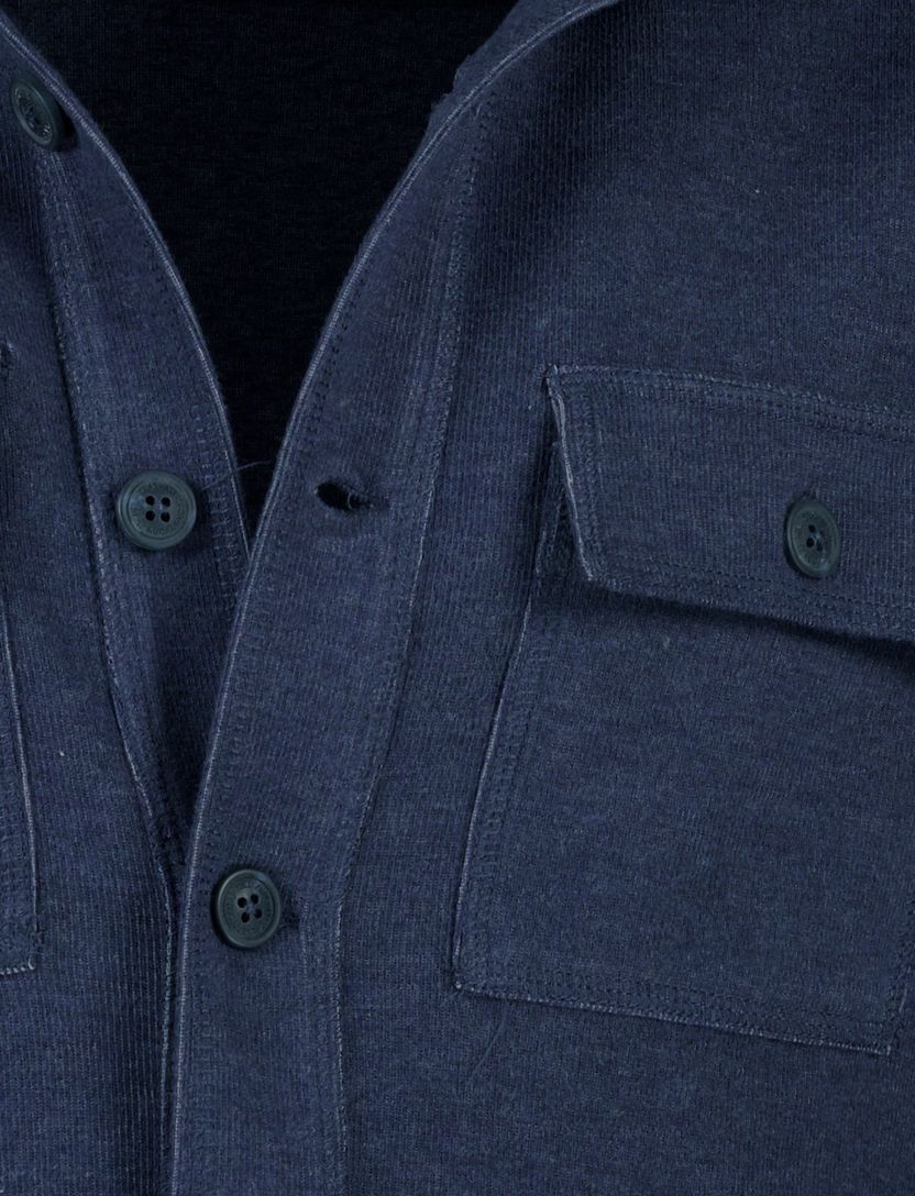 NZA overshirt donkerblauw katoen
