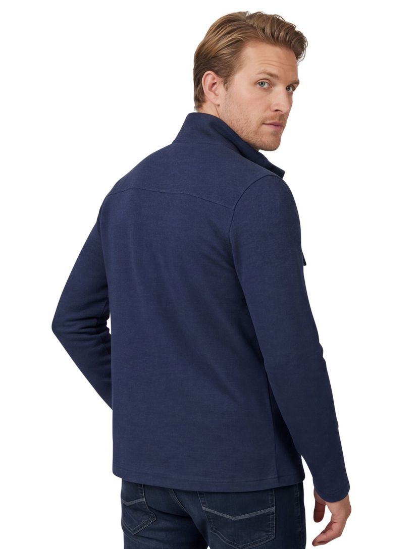 NZA overshirt donkerblauw katoen
