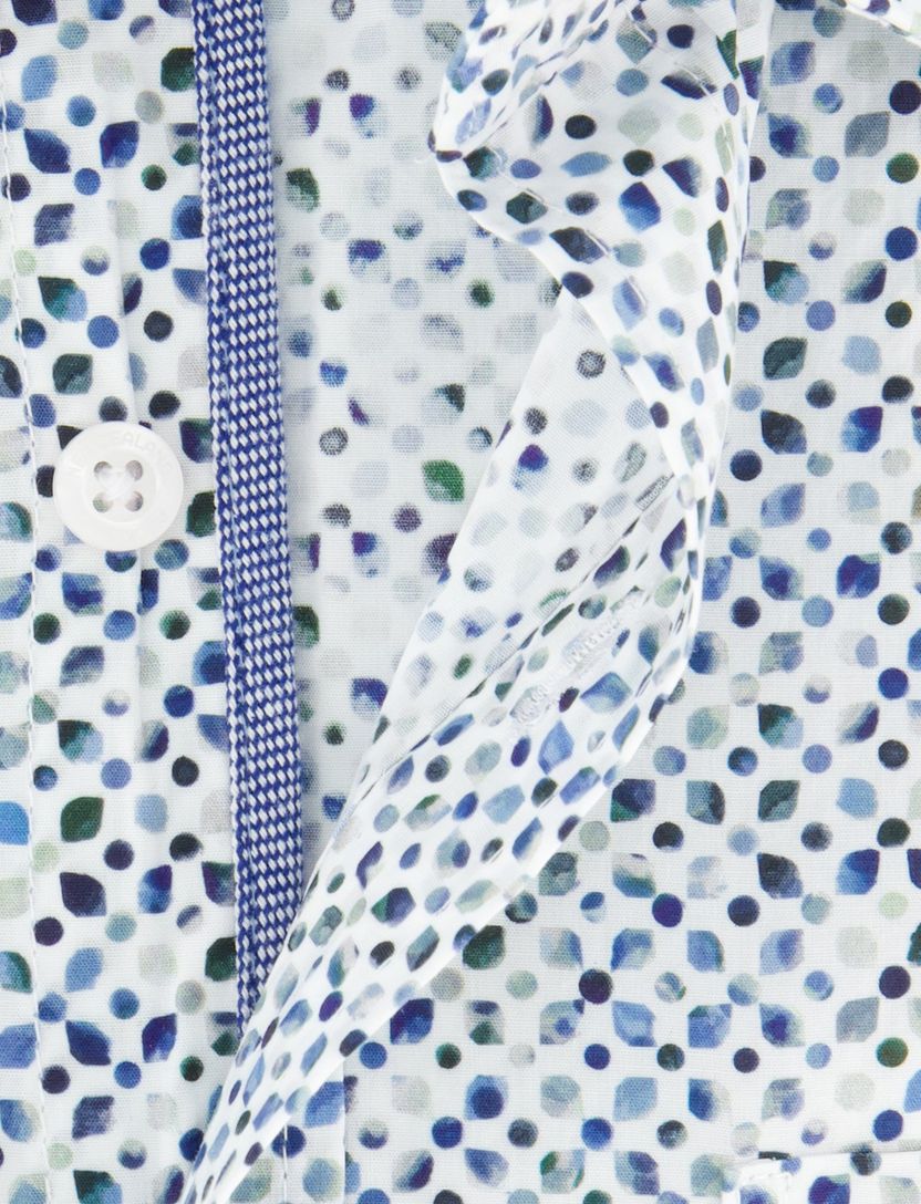 Overhemd NZA geprint blauw