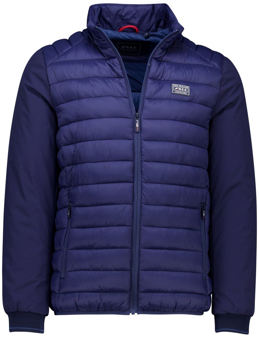 New Zealand tussenjas donkerblauw afneembare capuchon normale fit