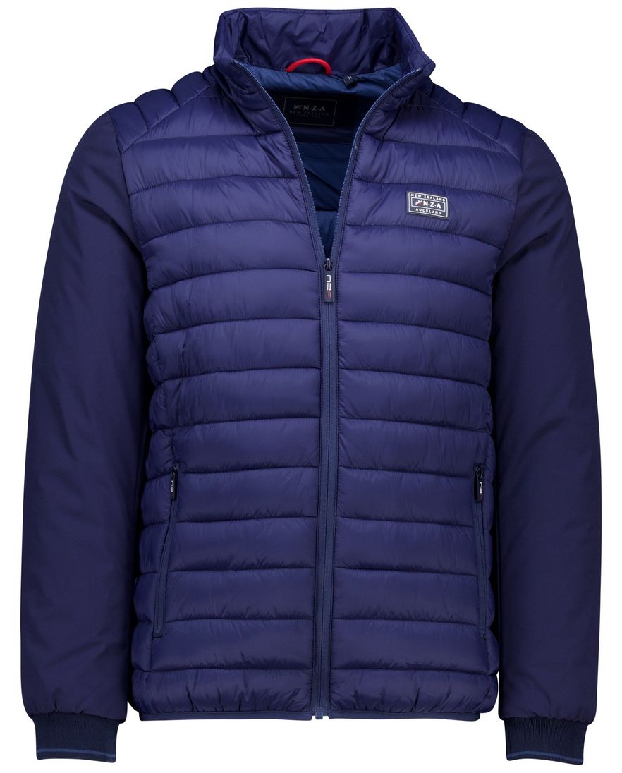 New Zealand tussenjas donkerblauw gewatteerd normale fit