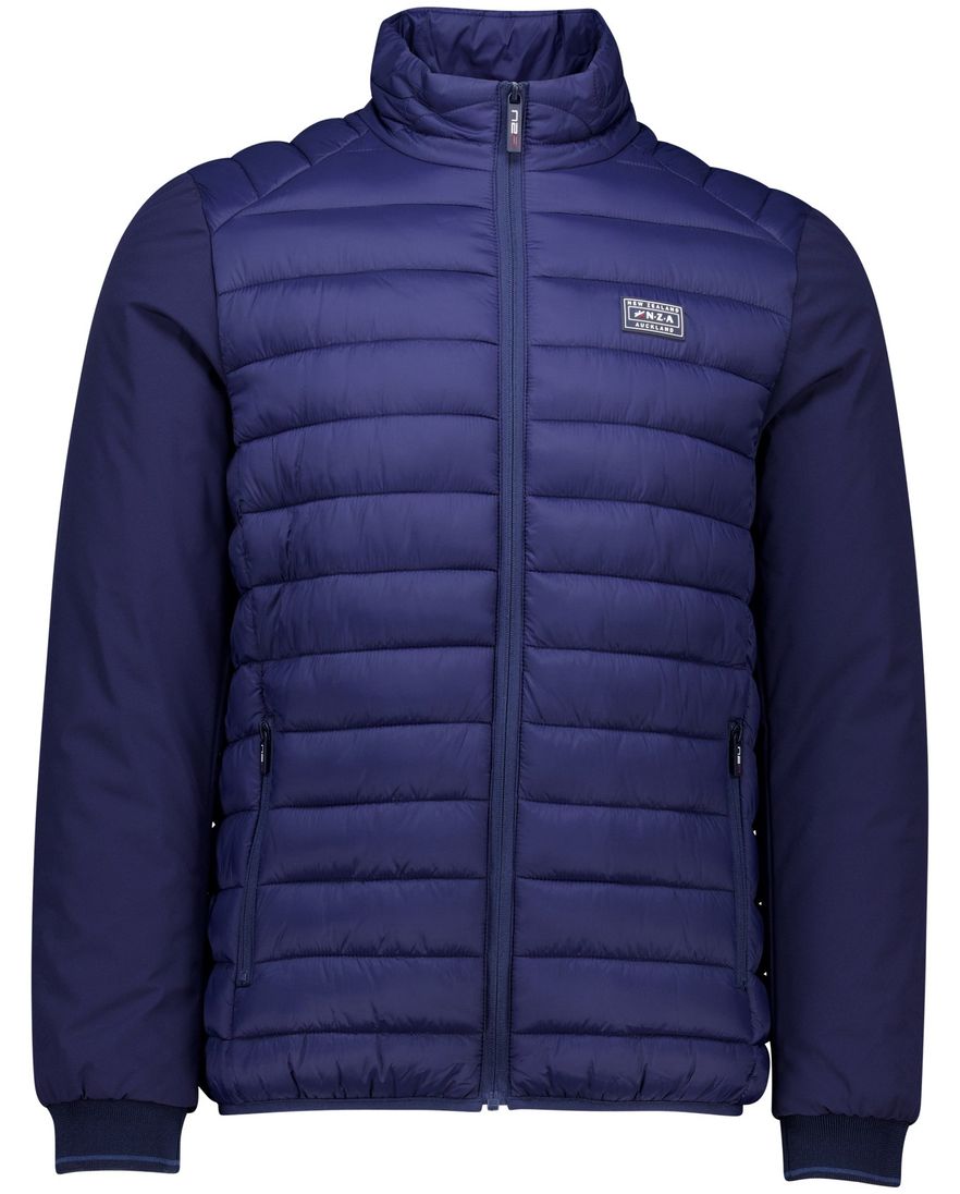 New Zealand tussenjas donkerblauw gewatteerd normale fit