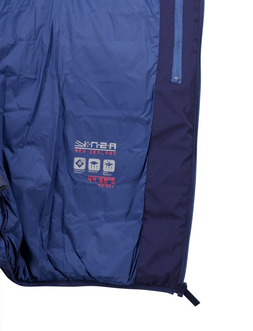 New Zealand tussenjas donkerblauw afneembare capuchon normale fit