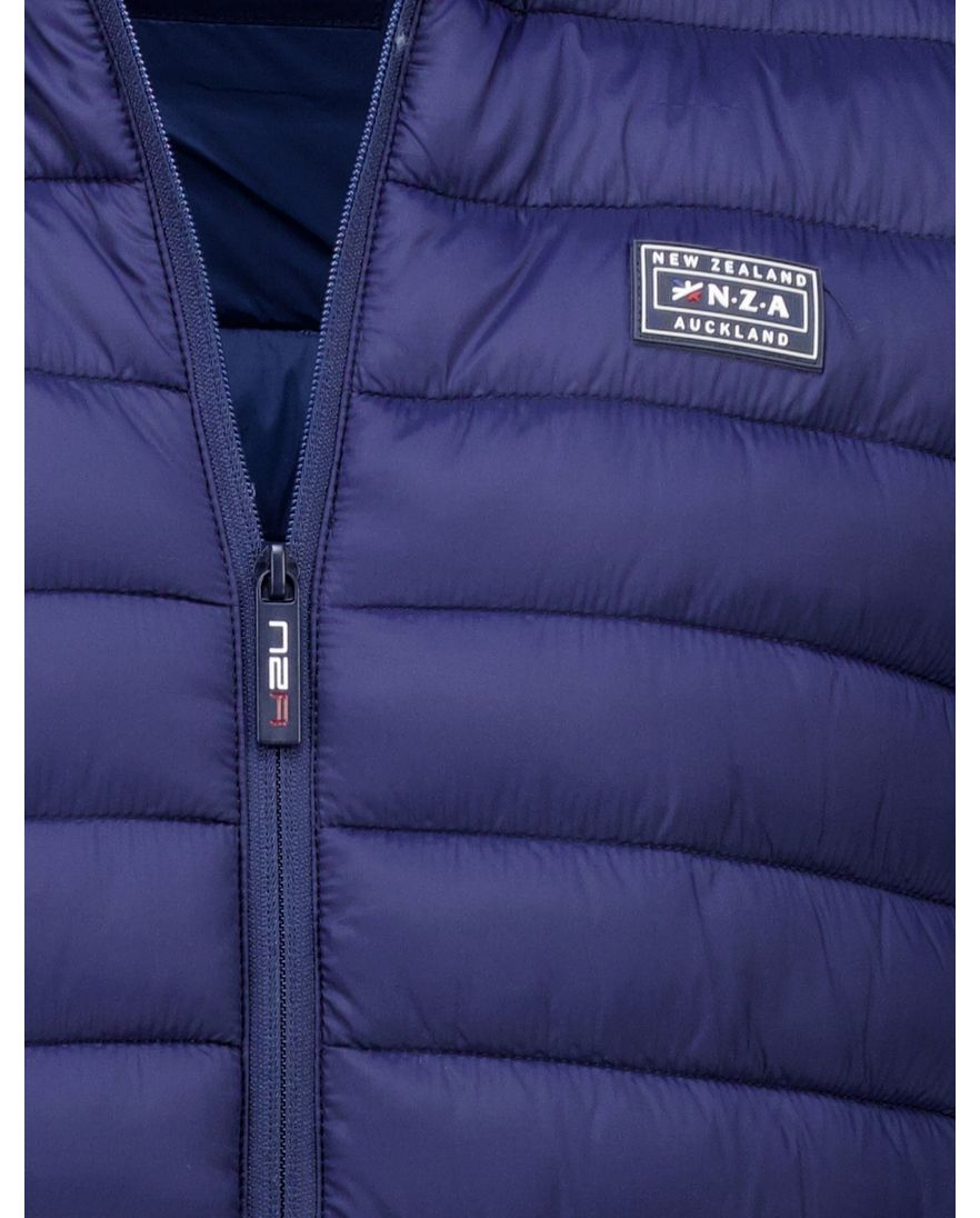 New Zealand tussenjas donkerblauw gewatteerd normale fit