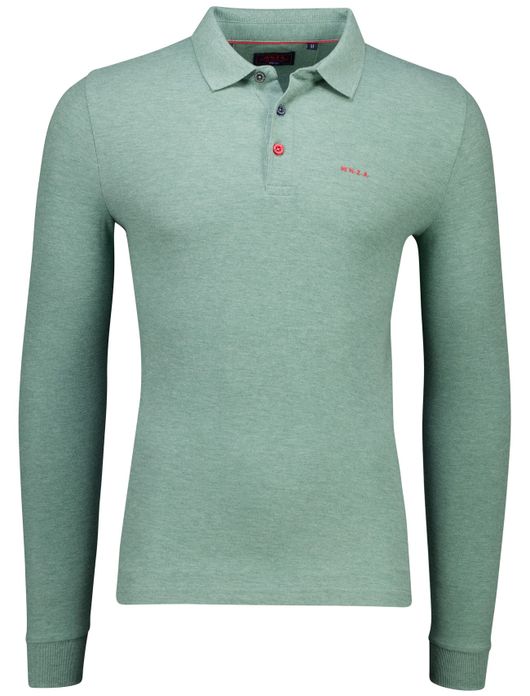 NZA polo groen lange mouw