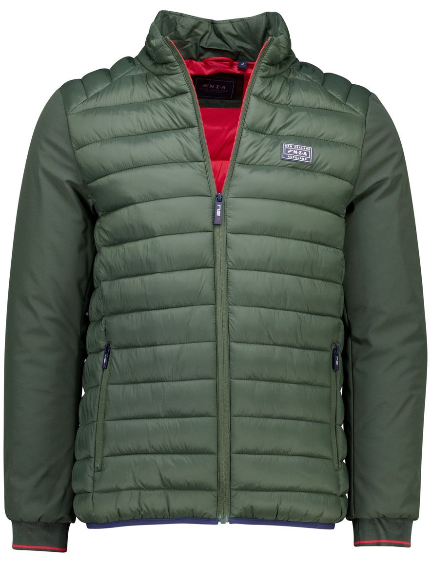 New Zealand tussenjas effen groen normale fit