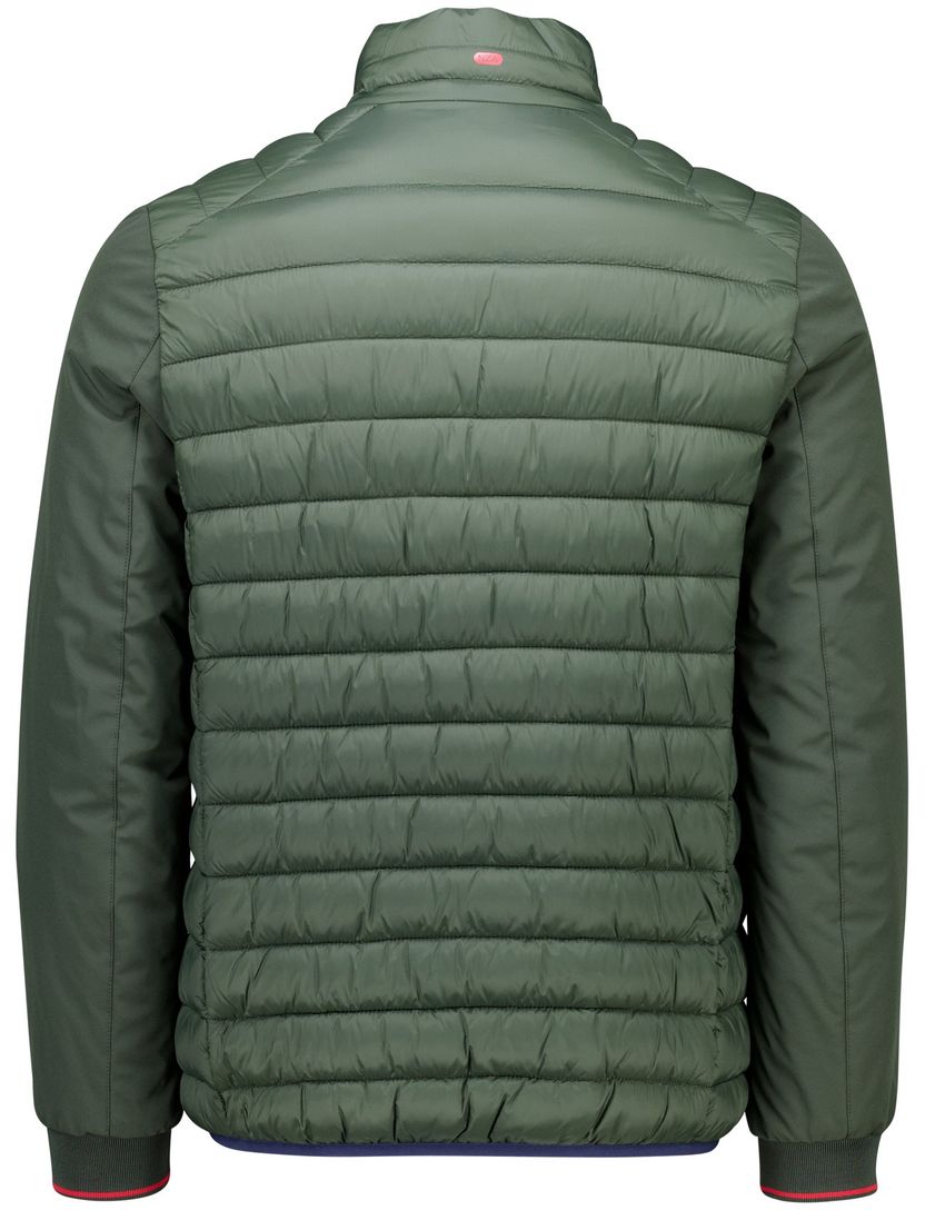 New Zealand effen groen tussenjas normale fit