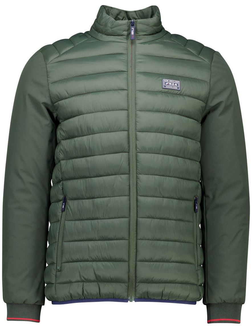 New Zealand tussenjas effen groen normale fit