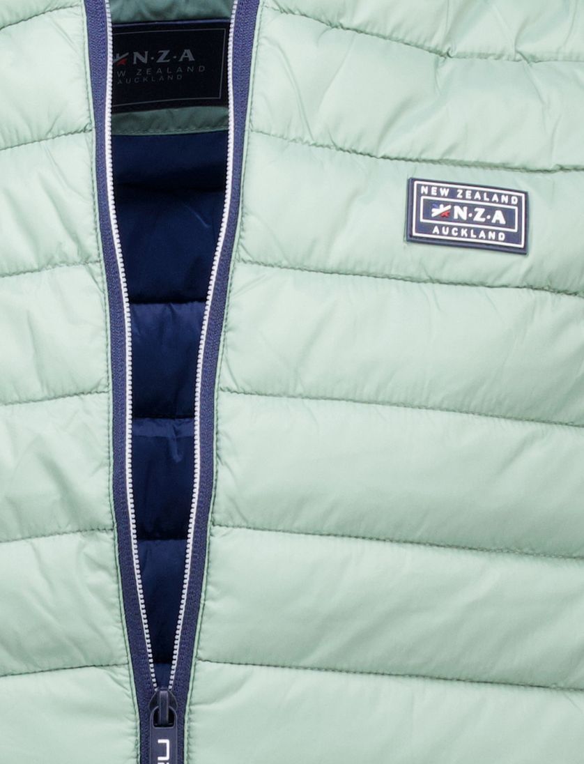 New Zealand bodywarmer groen normale fit waterafstotend