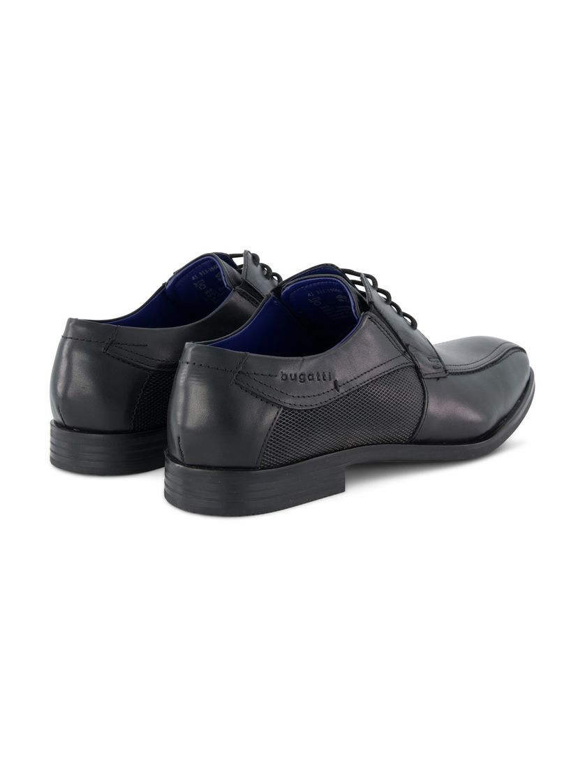 Bugatti nette schoenen zwart leer effen