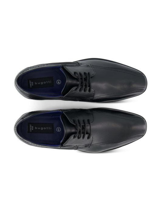 Bugatti nette schoenen zwart leer laag