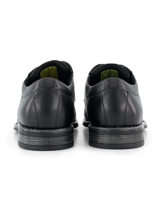 Bugatti veterschoenen zwart leer laag