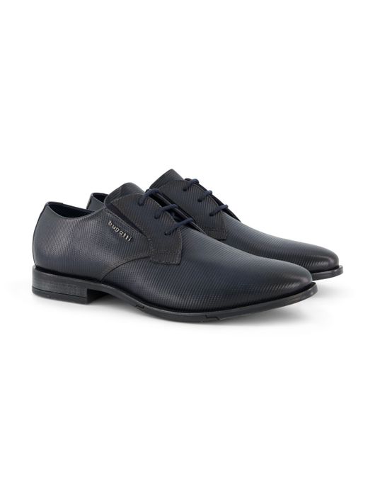 Bugatti veterschoenen donkerblauw leer
