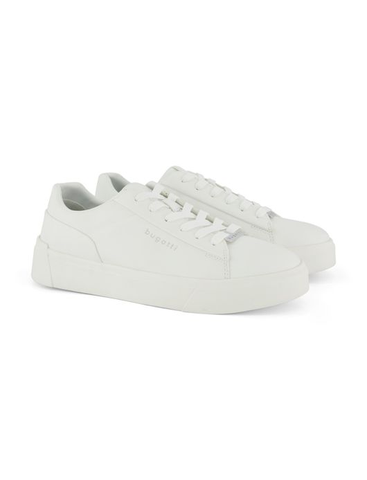 Bugatti sneakers wit effen rubber