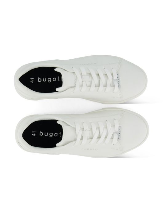 Bugatti sneakers wit effen rubber