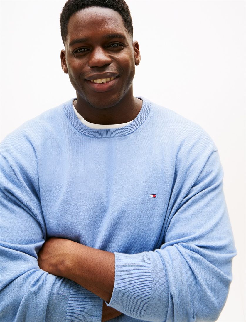 sweater Tommy Hilfiger Big & Tall lichtblauw