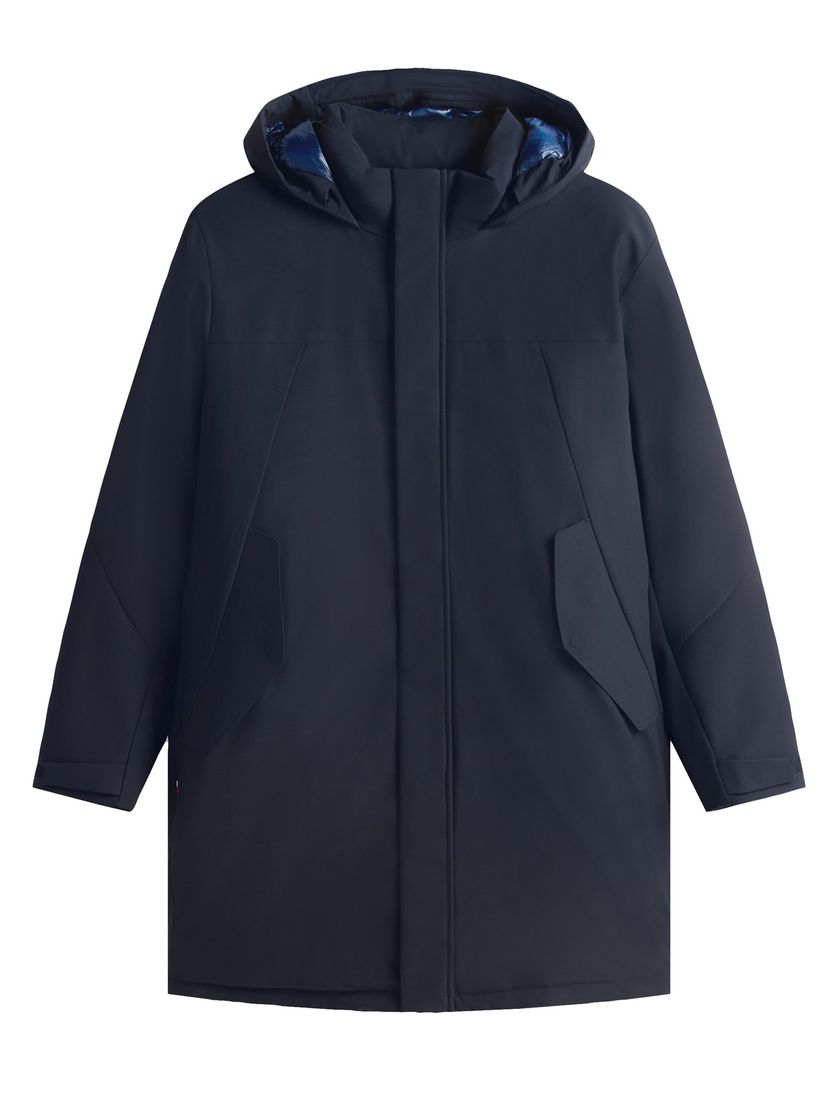 Tommy Hilfiger big & tall winterjas donkerblauw