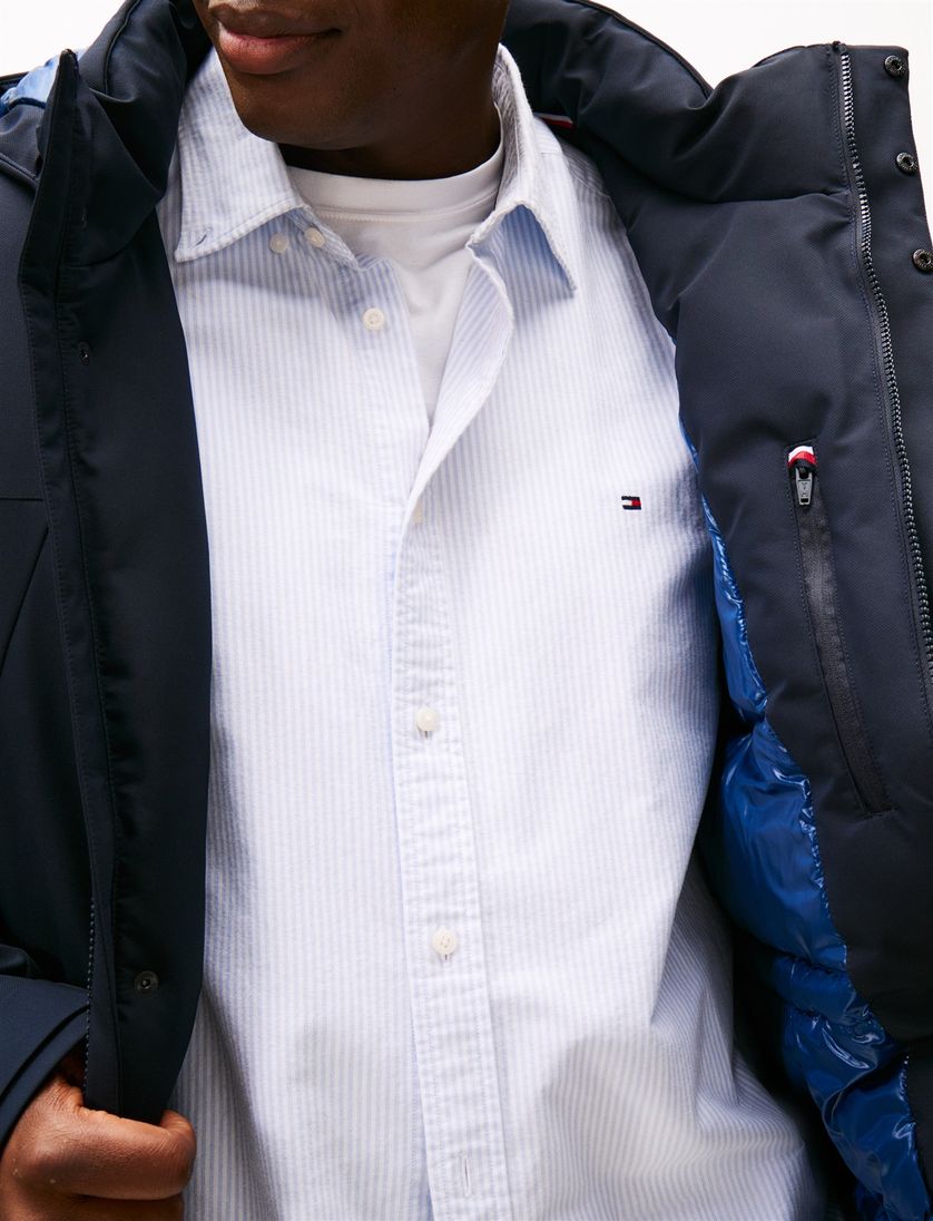 Tommy Hilfiger big & tall winterjas donkerblauw