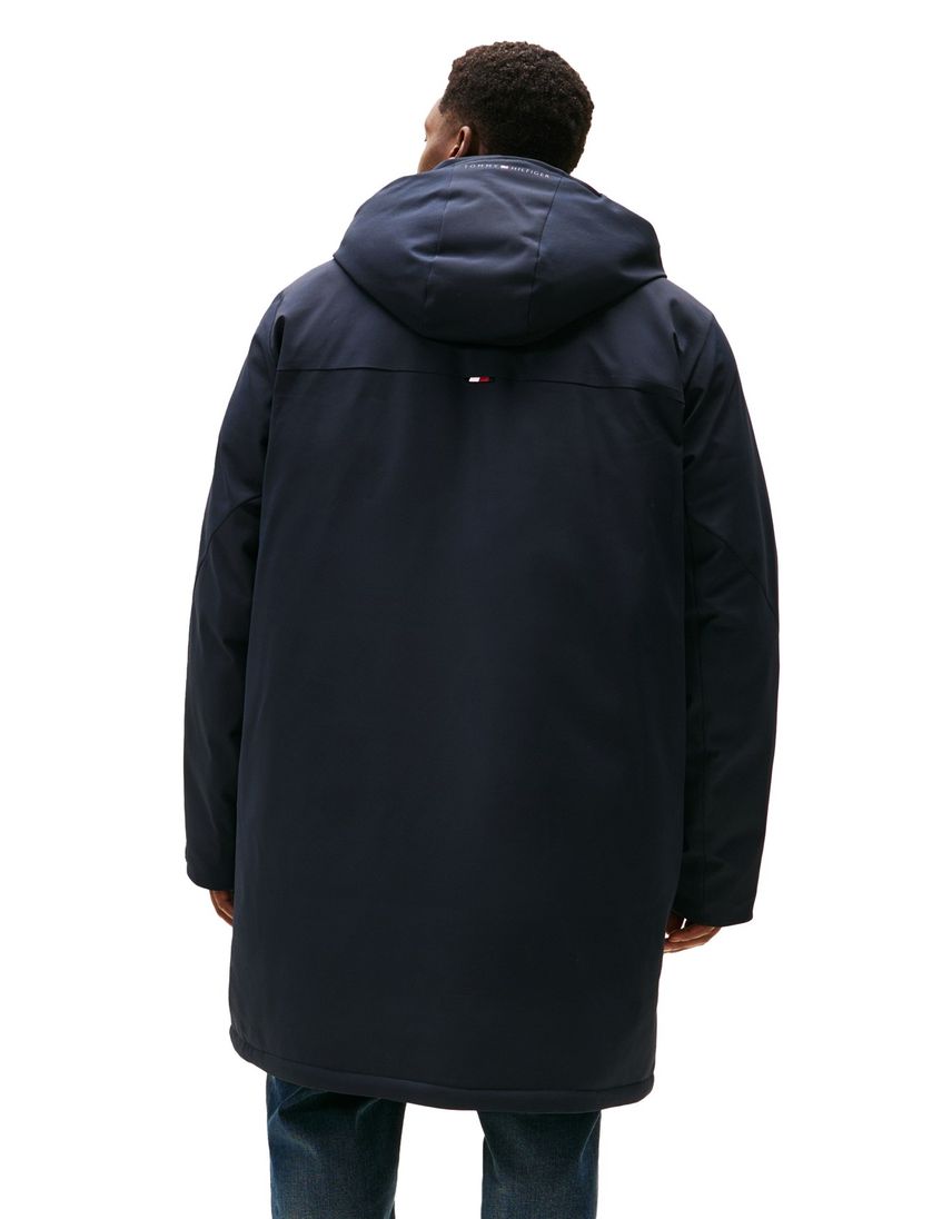 Tommy Hilfiger big & tall winterjas donkerblauw