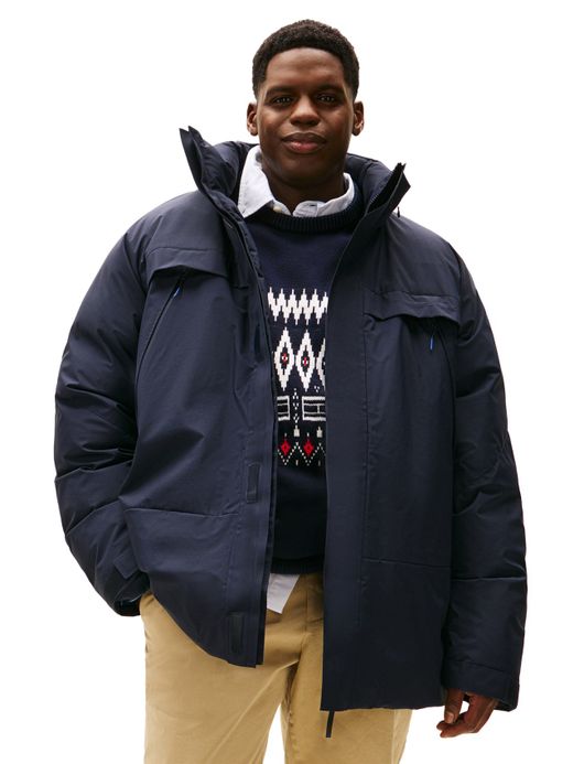 Tommy Hilfiger winterjas donkerblauw big & tall