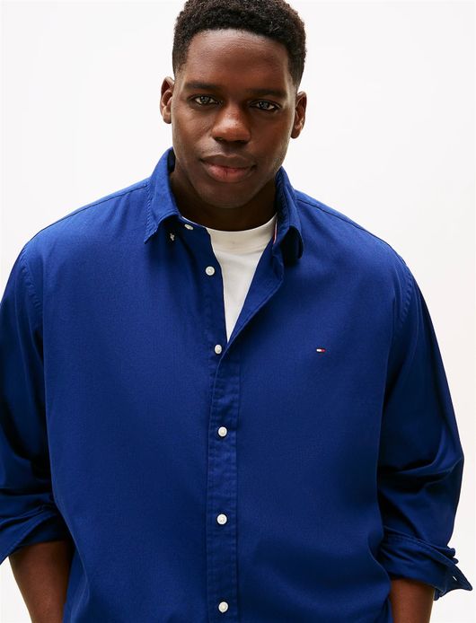 casual overhemd blauw Tommy Hilfiger